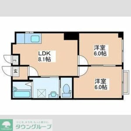 ルシエール立川 N棟の物件間取画像